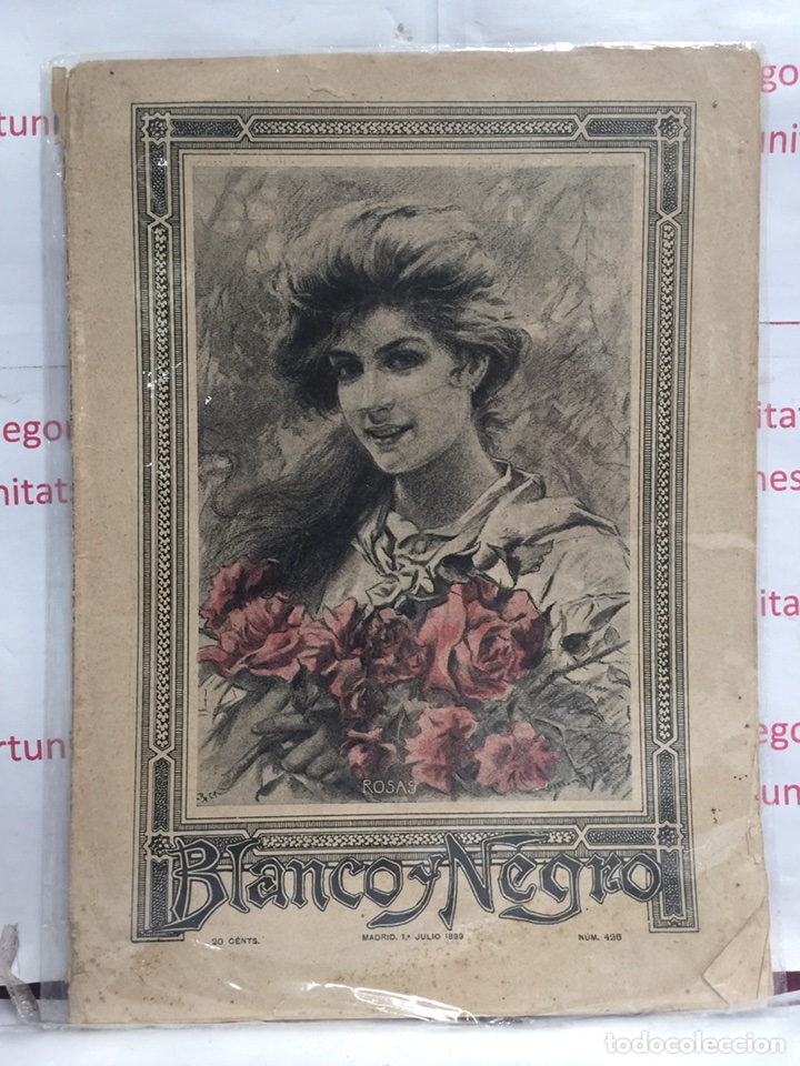 1 REVISTA ANTIGUA BLANCO Y NEGRO NÚMERO 426 DEL AÑO 1899