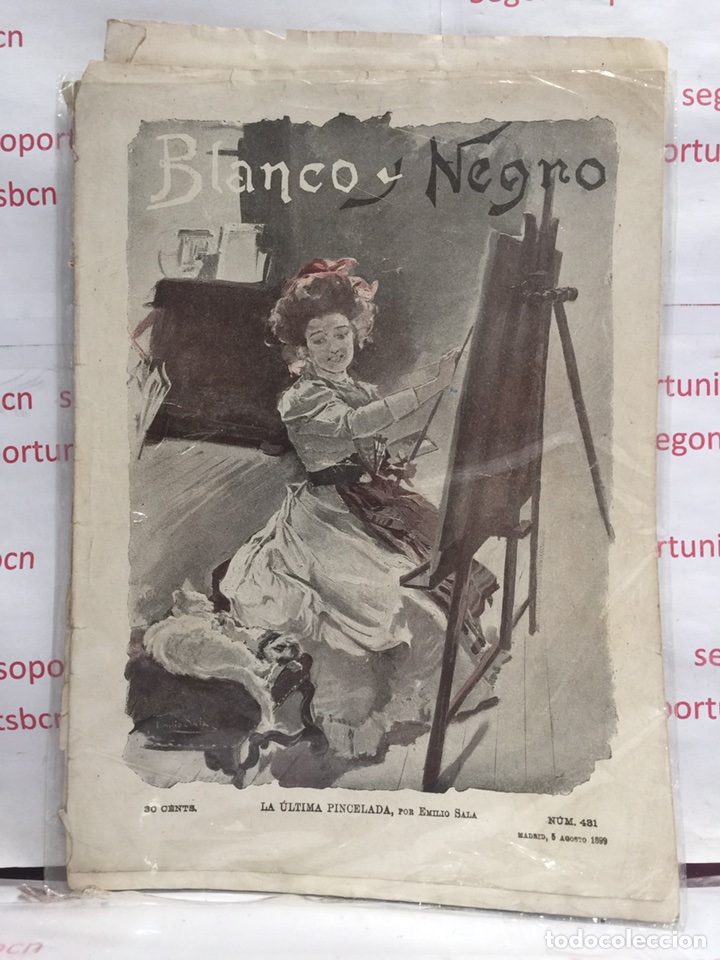 1 REVISTA ANTIGUA BLANCO Y NEGRO NÚMERO 431 DEL AÑO 1899