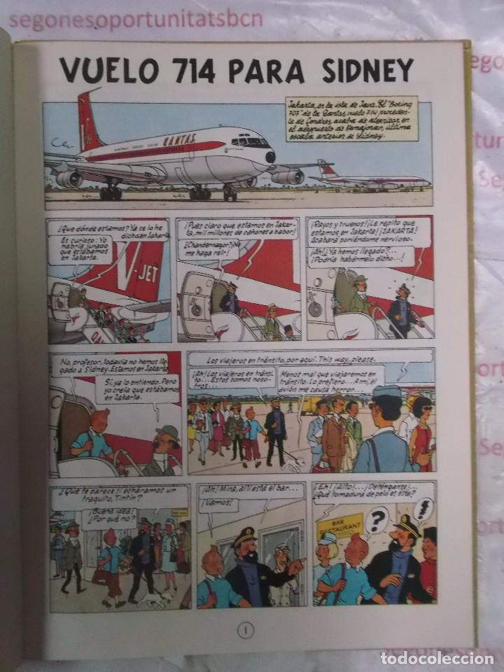 3 TINTIN VUELO 714 TERCERA EDICIÓN DE 1973 EDITORIAL JUVENTUD DE HERGÉ