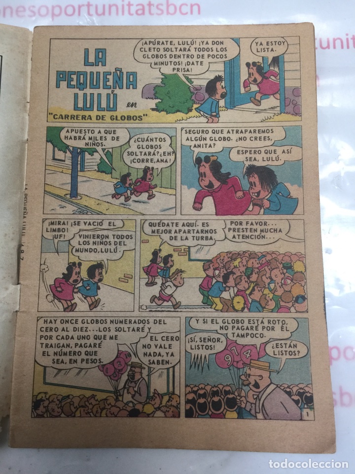 3 LA PEQUEÑA LULÚ ESCUELA , DE NOVARO NÚMERO 487 DEL AÑO 1978