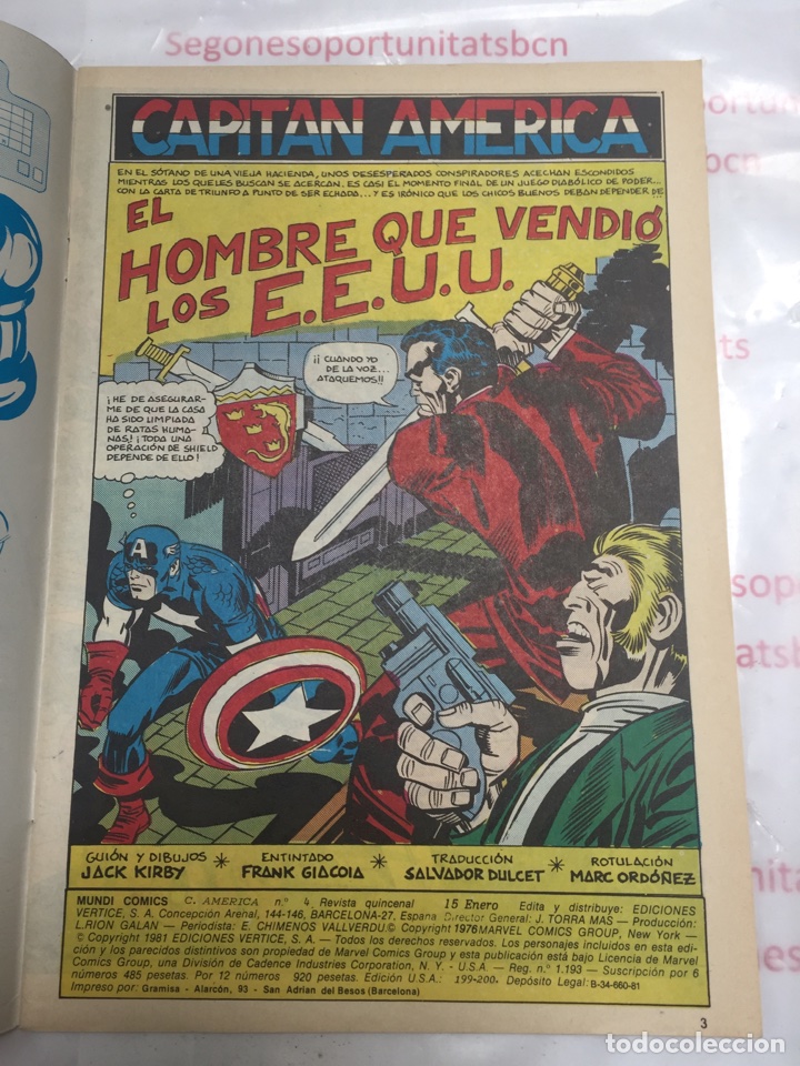 2 CAPITAN AMERICA NÚMERO 4 MUNDICOMICS EDICIONES VERTICE