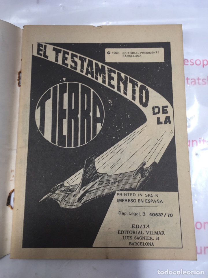 3 TERREMOTO FORMULA 1 AVENTURAS EDITORIAL VILMAR AÑO 1969