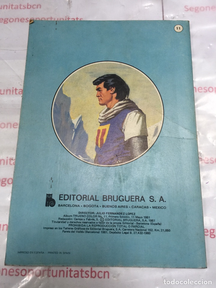 3 EL CAPITÁN TRUENO-ESPECIAL COLECCIONISTAS-A SANGRE Y FUEGO-NÚMERO 11-EDITORIAL BRUGUERA