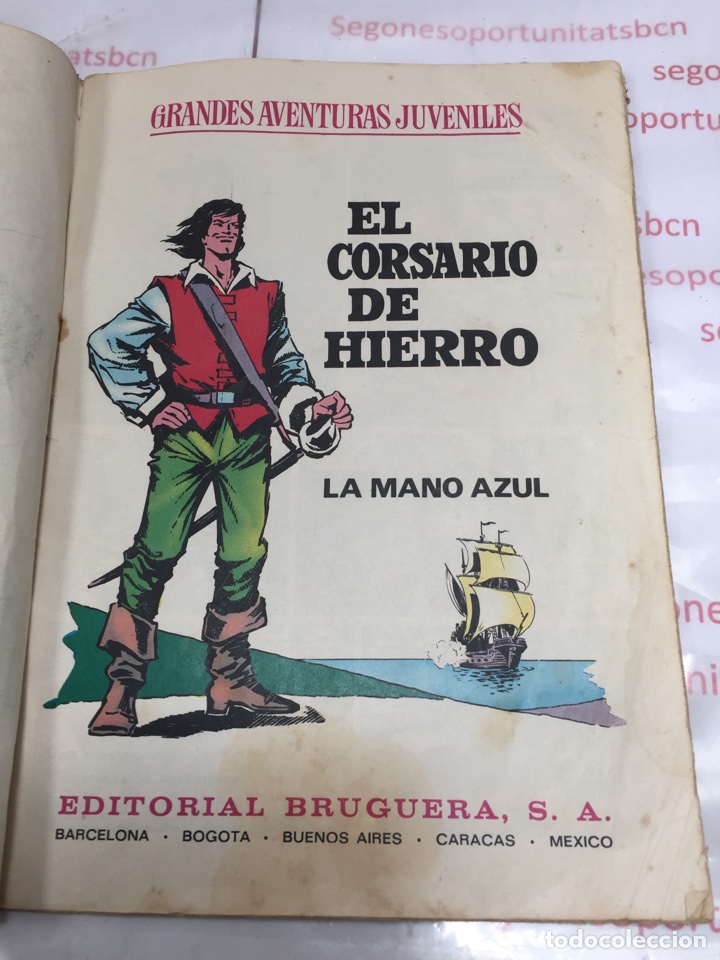 3 EL CORSARIO DE HIERRO-GRANDES AVENTURAS JUVENILES-BRUGUERA-EDICIÓN 1971