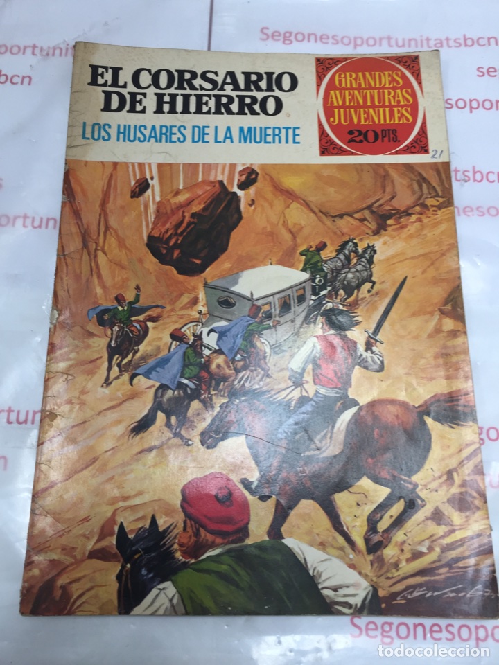 1 EL CORSARIO DE HIERRO-LOS HUSARES DE LA MUERTE-GRANDES AVENTURAS JUVENILES-BRUGUERA-1975