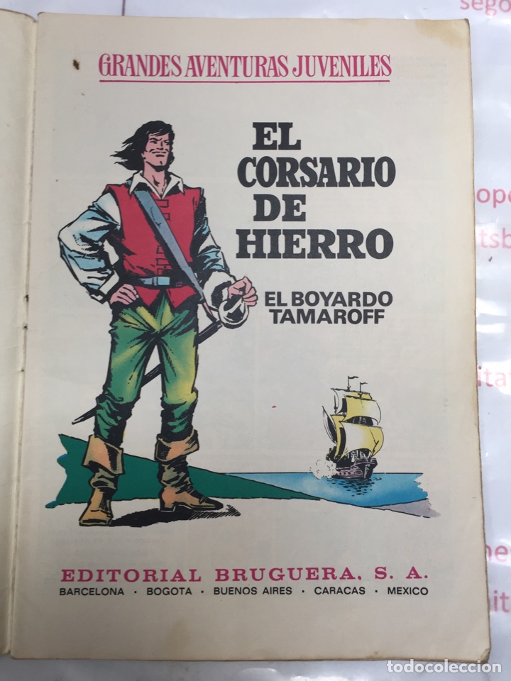 2 EL CORSARIO DE HIERRO-EL BOYARDO TAMAROFF-GRANDES AVENTURAS JUVENILES-NUM37-BRUGUERA-1972