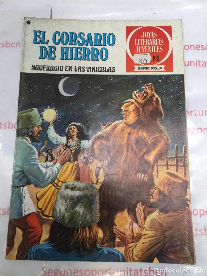 1 EL CORSARIO DE HIERRO-NAUFRAGIO EN LAS TINIEBLAS-SERIE ROJA,NUM15 DE 1977 ,BRUGUERA