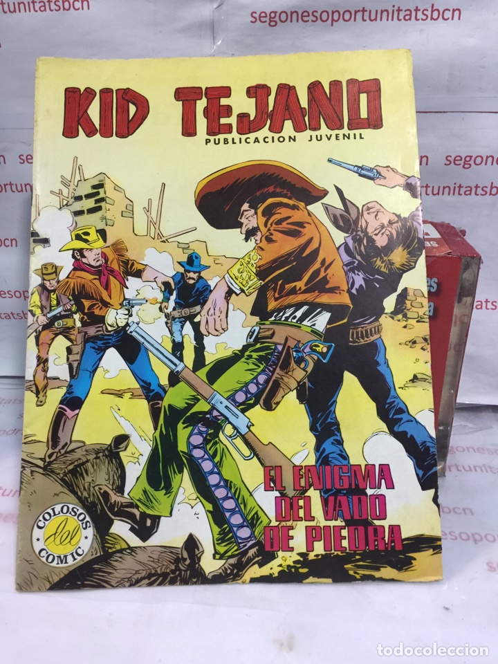 1 KID TEJANO - COLOR - NUMERO 22 - EL ENIGMA DEL VADO DE PIEDRA - EDITORIAL VALENCIANA