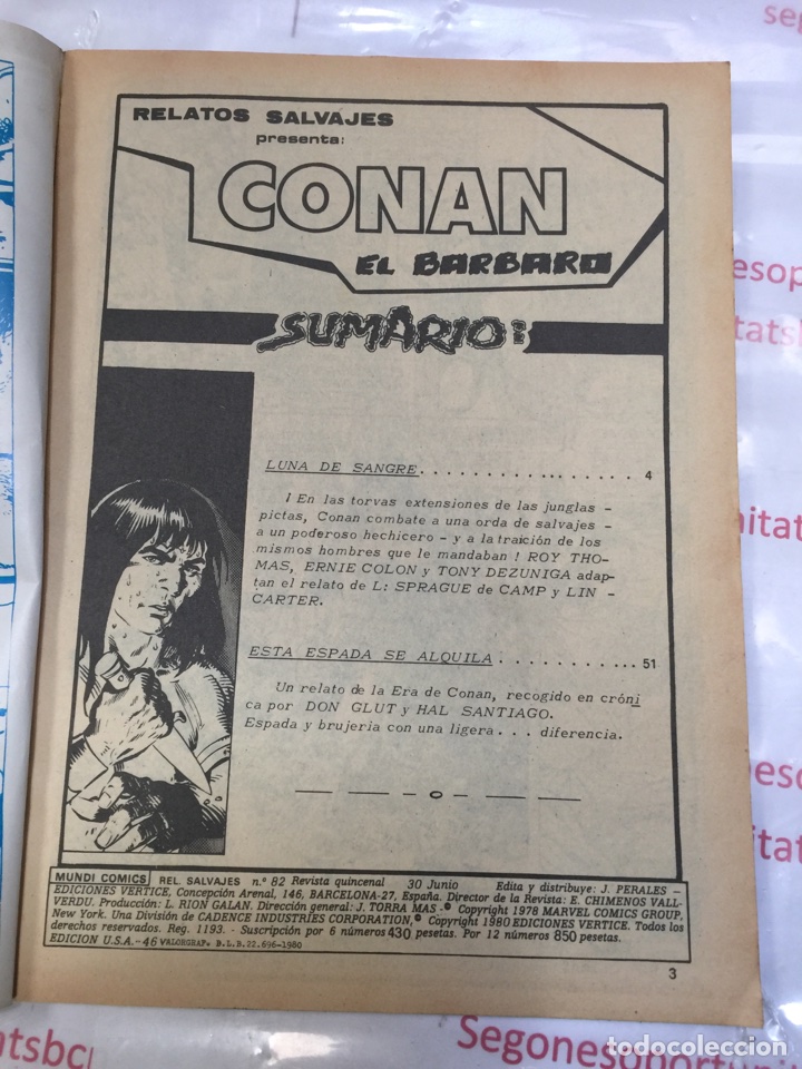 2 RELATOS SALVAJES CONAN EL BARBARO-LUNA DE SANGRE-