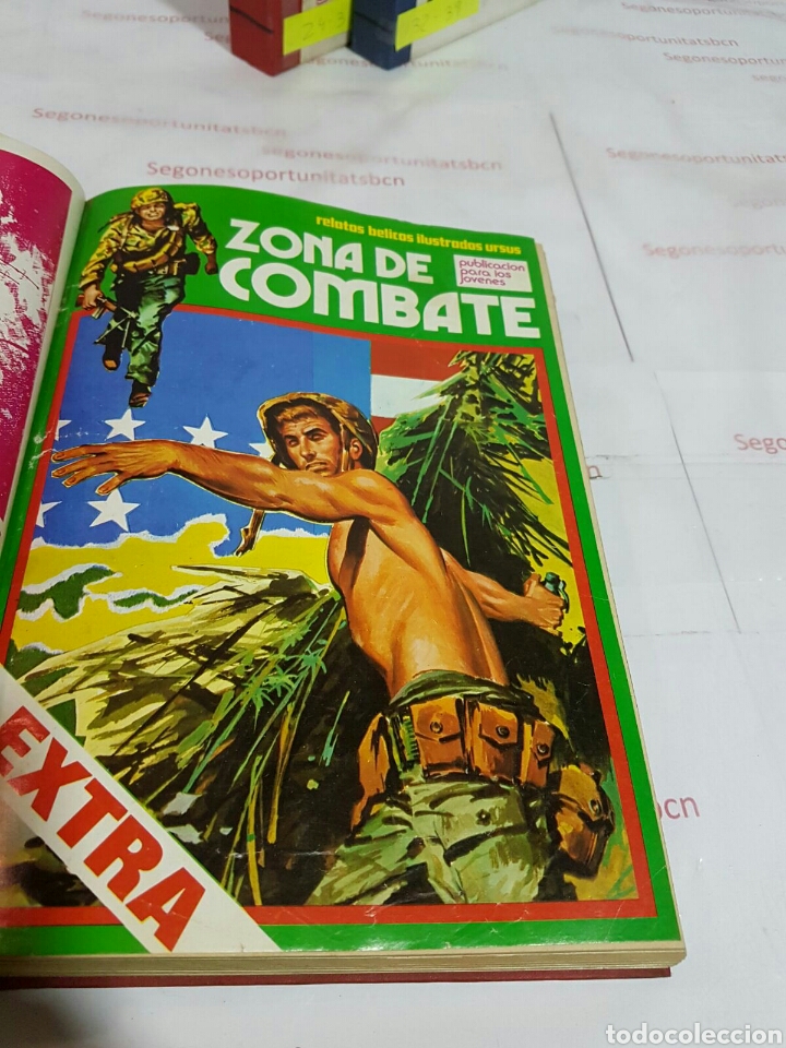 5 LOTE - ZONA DE COMBATE EXTRA - 5 TOMOS - N°1 AL 39 - ED. URSUS - 1979