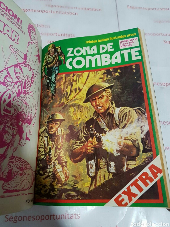 6 LOTE - ZONA DE COMBATE EXTRA - 5 TOMOS - N°1 AL 39 - ED. URSUS - 1979