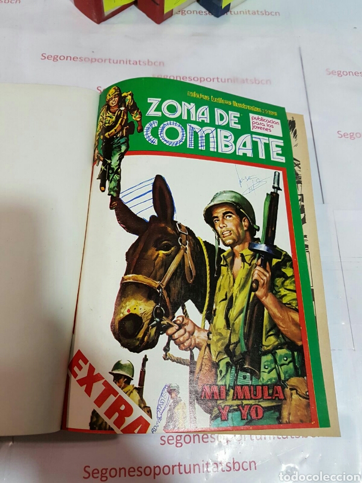 7 LOTE - ZONA DE COMBATE EXTRA - 5 TOMOS - N°1 AL 39 - ED. URSUS - 1979