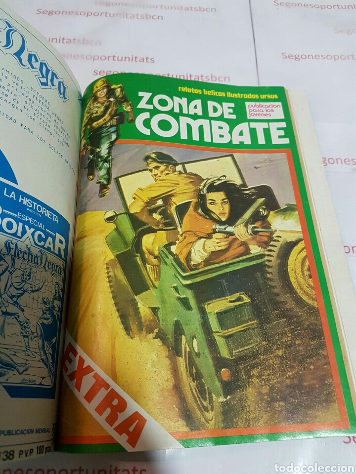 10 LOTE - ZONA DE COMBATE EXTRA - 5 TOMOS - N°1 AL 39 - ED. URSUS - 1979