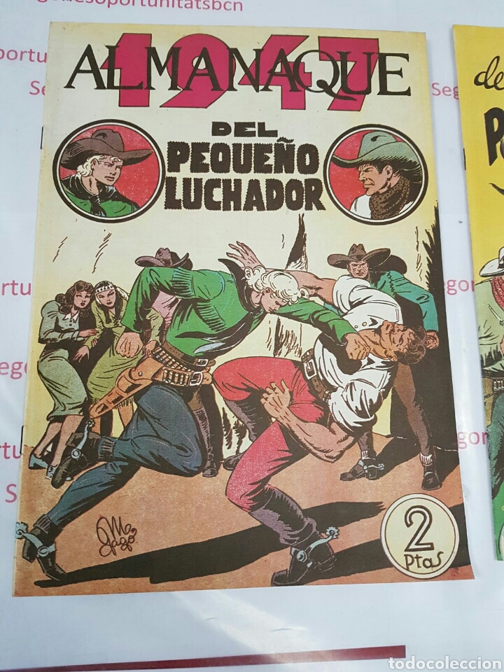 2 LOTE - ALMANAQUES - EL PEQUEÑO LUCHADOR - 1947-48-49