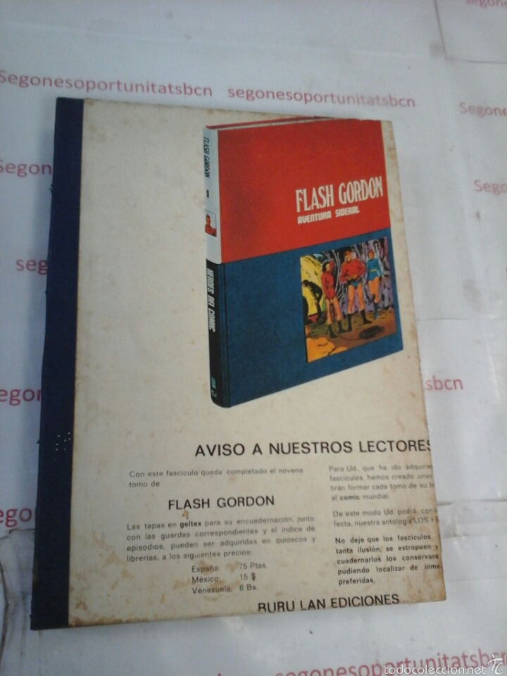 1 TOMO ÚNICO - FLASH GORDON - EDICIÓN VÉRTICE -V1.1974