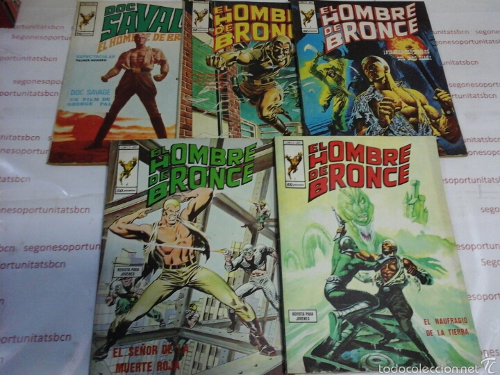 1 LOTE - EL HOMBRE DE ACERO - DOC SAVAGE - 5 TOMOS - VERTICE