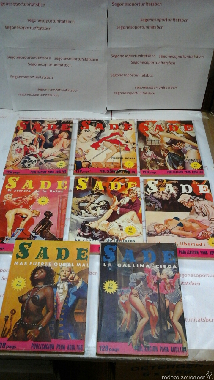 1 LOTE - SADE - PUBLICACION PARA ADULTOS - 8 TOMOS - MERCOCOMIC