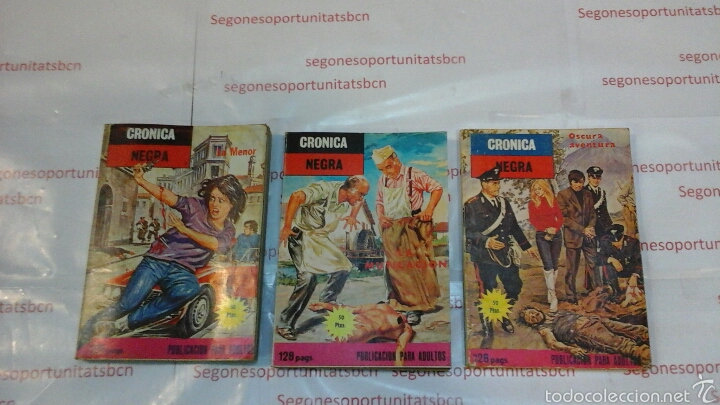 1 LOTE - CRONICA NEGRA - 3 TOMOS - MERCOCOMIC