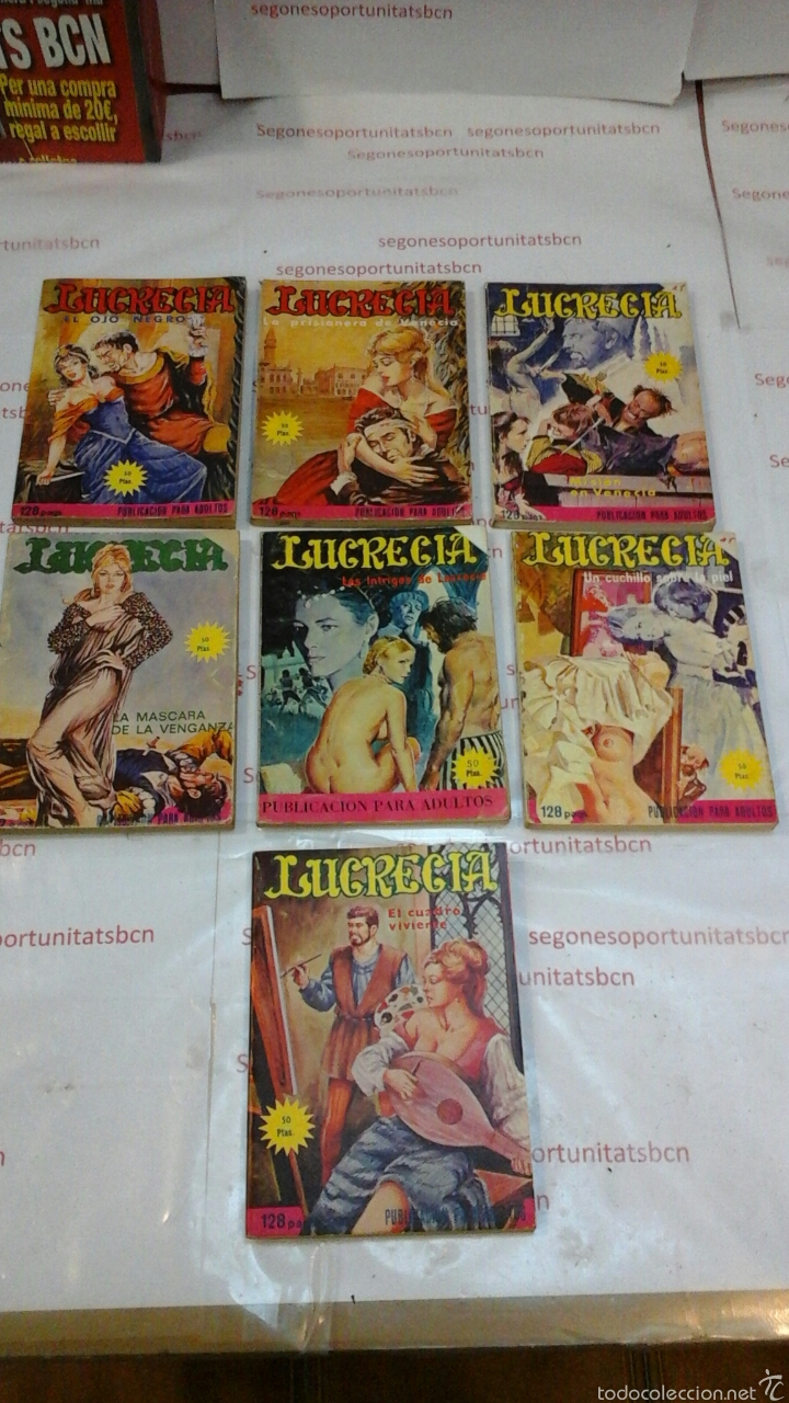 1 LOTE - LUCRECIA - 7 TOMOS - MERCOCOMIC.