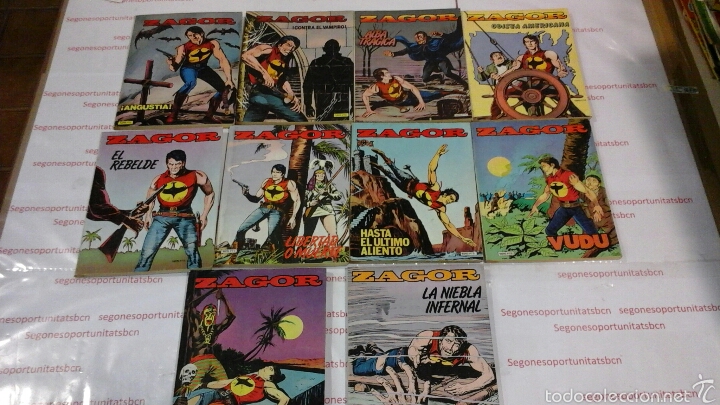 1 LOTE - ZAGOR - N°1 AL 10 - ED. ZINCO 1982