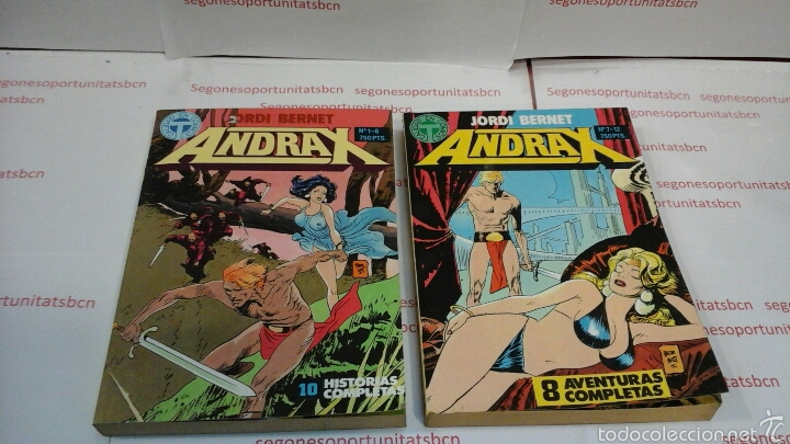 1 LOTE COMPLETO - ANDRAX - 2 TOMOS - N°1 AL 12 - TOUTAIN 1988