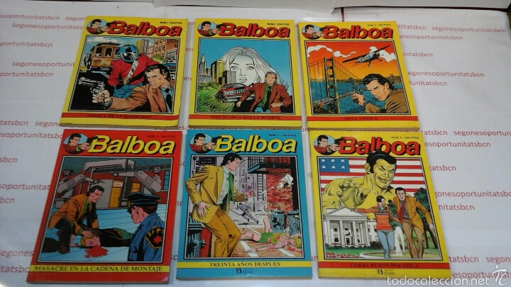 1 LOTE COMPLETO - BALBOA - N°1 AL 6 - ED. ZINCO 1989