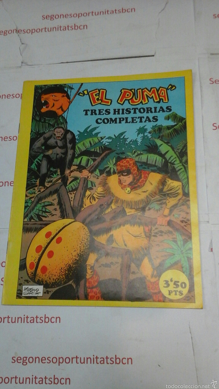 1 EL PUMA - 3 HISTORIAS COMPLETAS - ANTONIO GARCIA - ED. IBERCOMIC -AM 1985