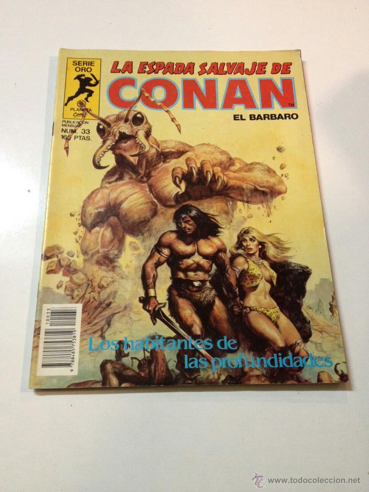 1 CONAN - LOS HABITANTES DE LAS PROFUNDIDADES Nº 33 SERIE ORO